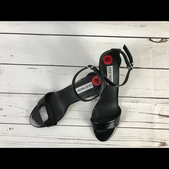 Steve Madden Stecy Black Patent Leather Size 10 - Picture 4 of 6